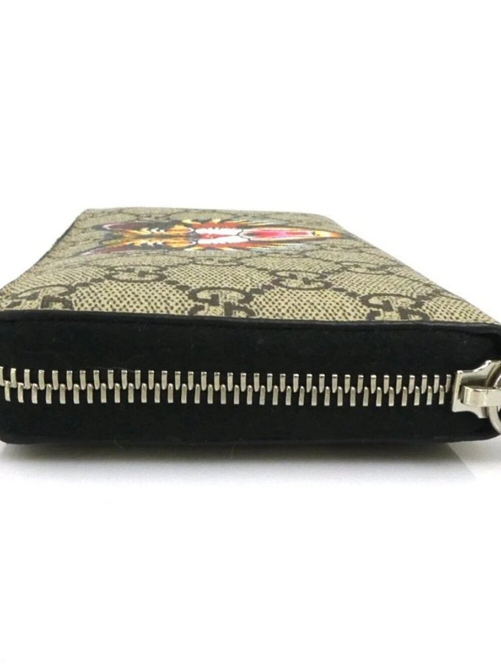 GUCCI GG Supreme Zip Around Long Wallet Brown/Multicolor PVC - Picture 4 of 12